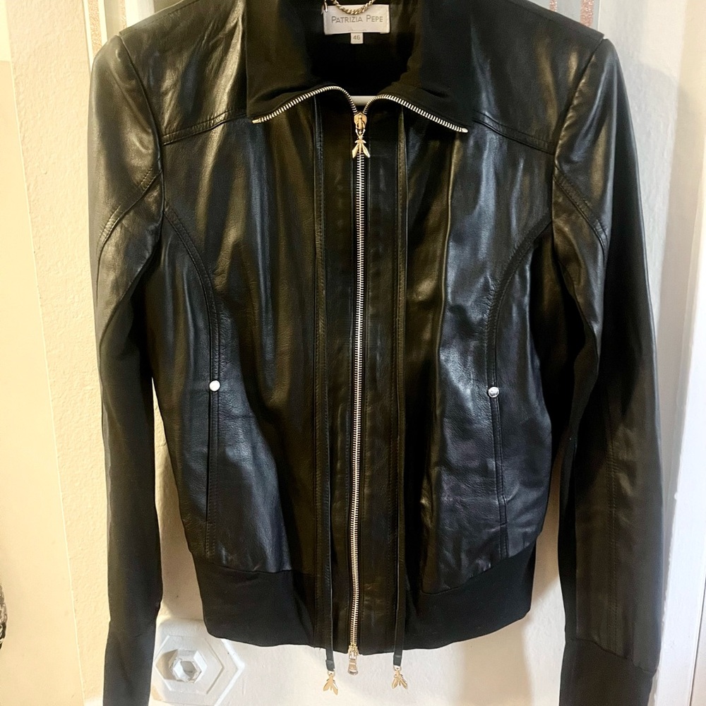 Patrizia Pepe Nappa Lambskin Jacket